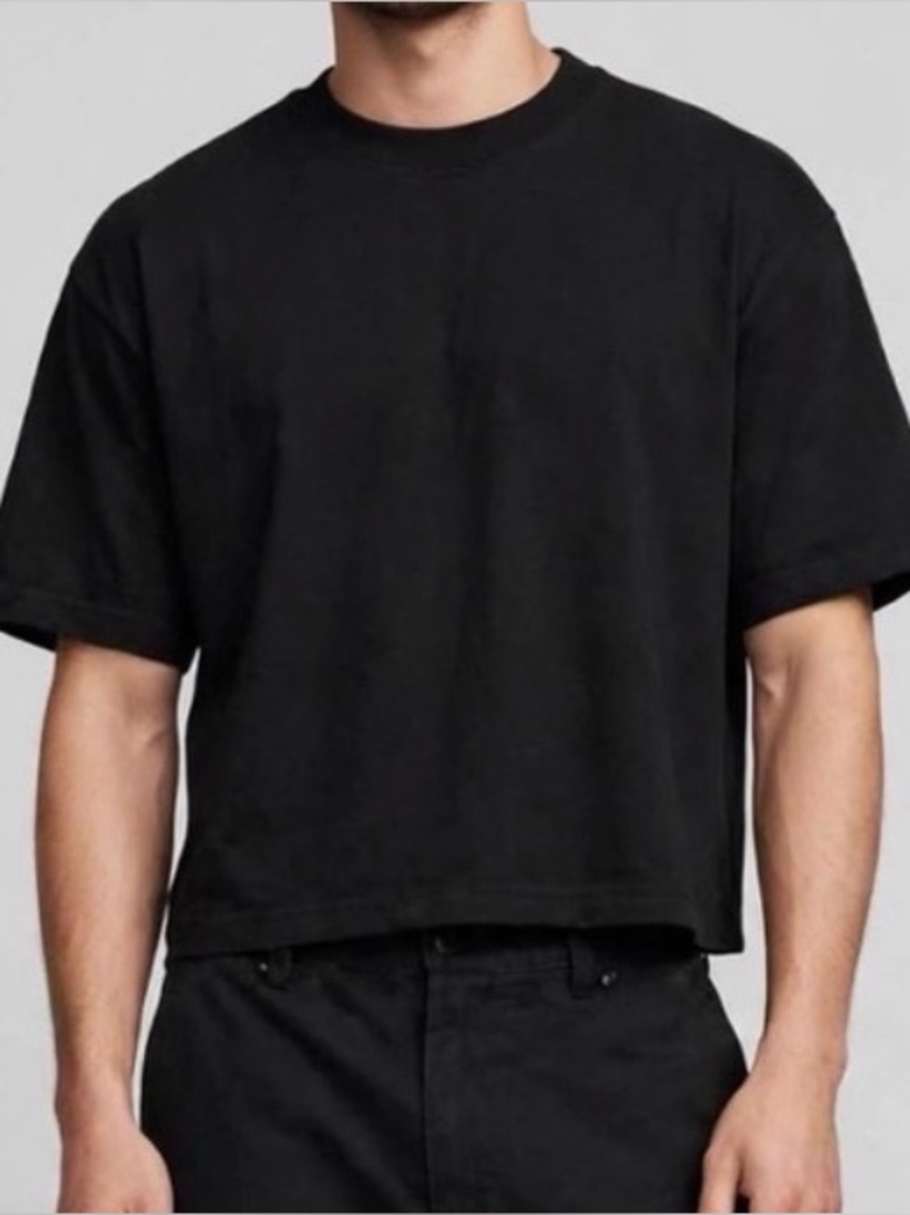 Shaka Wear CROPPED TEE L - SuperMAX Heavy - Black